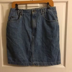 Liz Authentic Lizwear Denim Blue Jean A-line Skirt